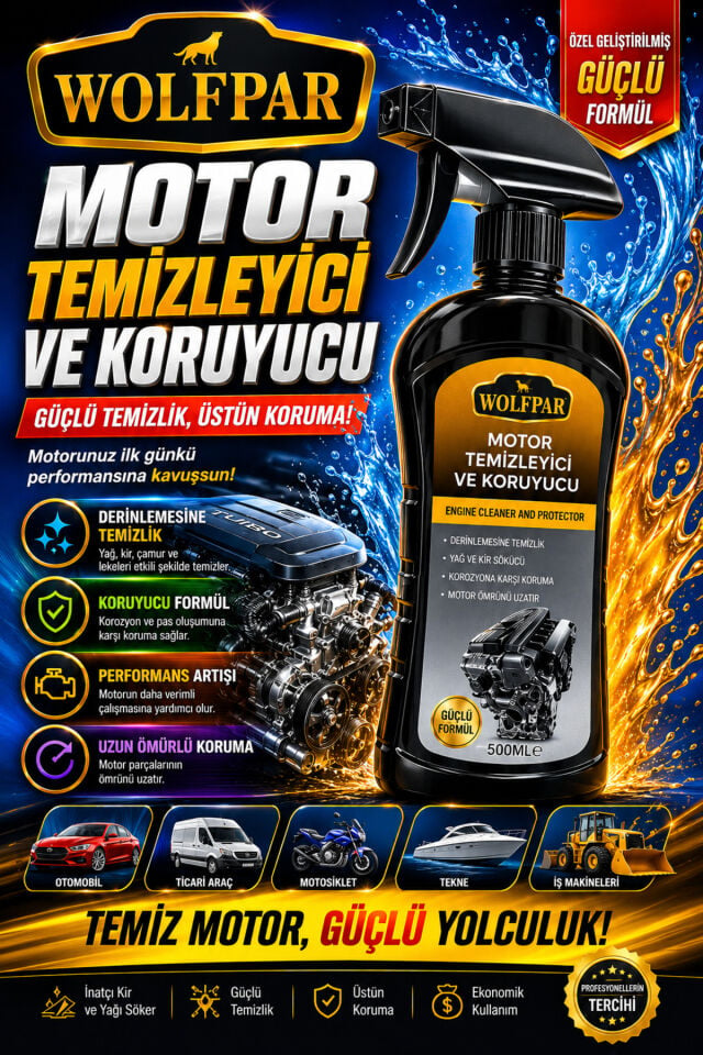 Motor Temizleyici ve Koruyucu