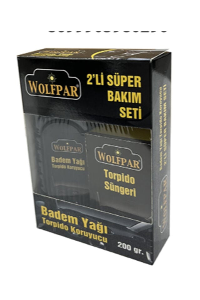Torpido Koruyucu 2'li Süper Bakım Seti – Badem Yağlı Torpido Bakımı ve Uygulama Süngeri