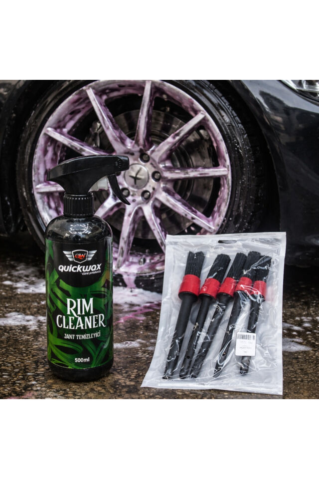 JANT TEMİZLEYİCİ(RIM CLEANER) 500ML VE 5Lİ DETAY FIRÇASI