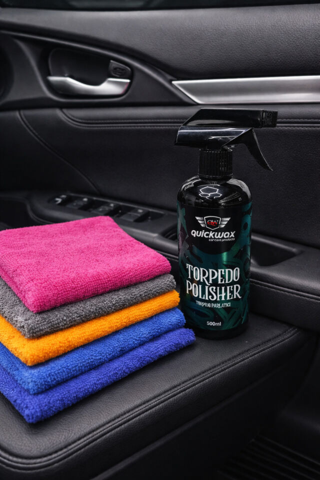 TORPİDO PARLATICI(TORPEDO POLISHER) 500ML VE 40*40 MİKROFİBER BEZ