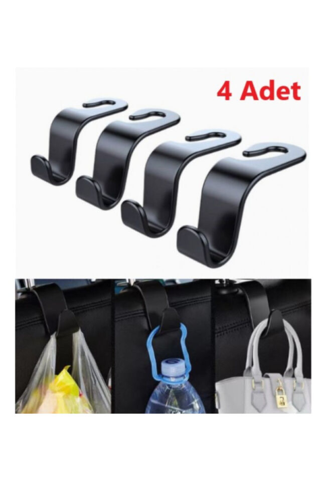 4 adet Araba Koltuk Arkası Askı
