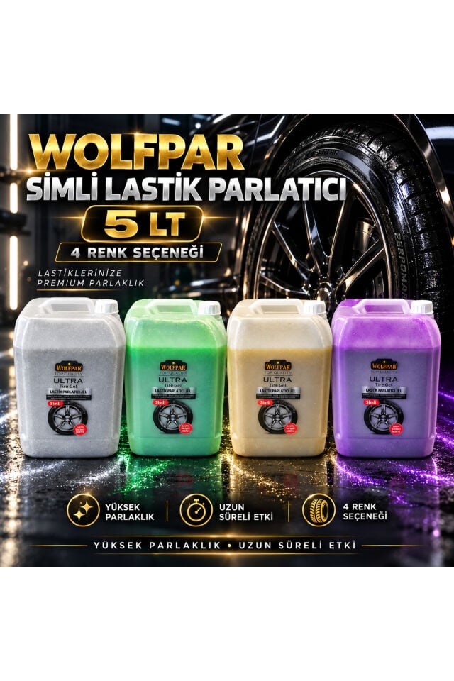 SİMLİ LASTİK PARLATICI JEL MOR