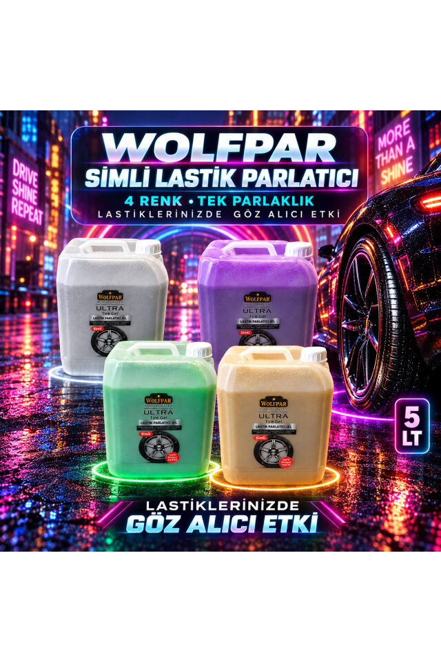SİMLİ LASTİK PARLATICI JEL YEŞİL