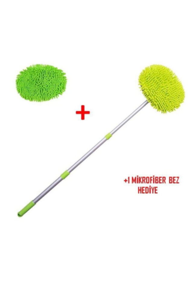Profesyonel Mikrofiber Araç Yıkama Mopu (Yedek Bezli) – Çiziksiz Temizlik